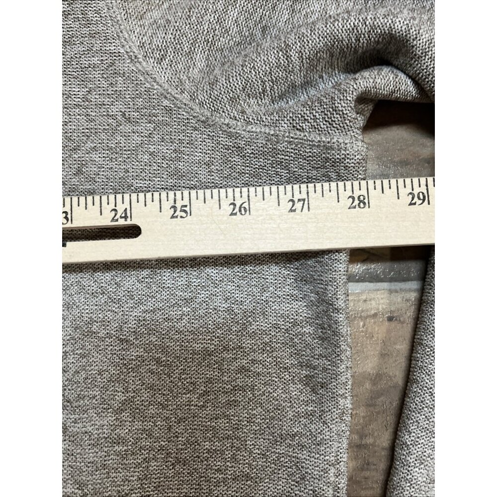 Eddie Bauer Men's 2XL Pullover Sweater Beige Warm Fleece Quarter Snap Pockets - Picture 7 of 16